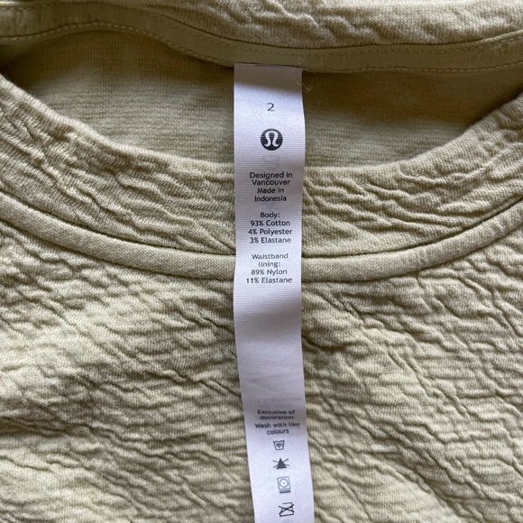NWOT Lululemon Textured Crewneck Pullover size 2 - Picture 8 of 10